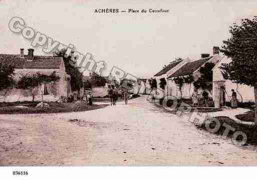 Ville de ACHERES, carte postale ancienne