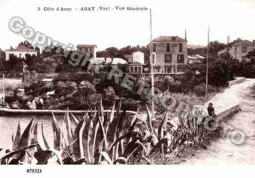 Ville de AGAY, carte postale ancienne