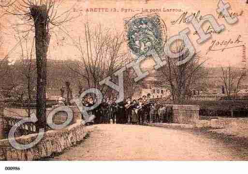 Ville de ARETTE, carte postale ancienne