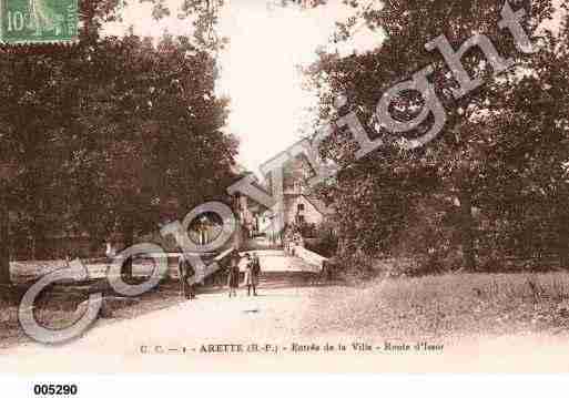 Ville de ARETTE, carte postale ancienne