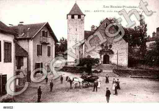 Ville de ARETTE, carte postale ancienne