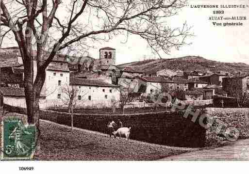 Ville de AUZATSURALLIER, carte postale ancienne