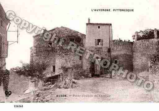 Ville de AUZON, carte postale ancienne