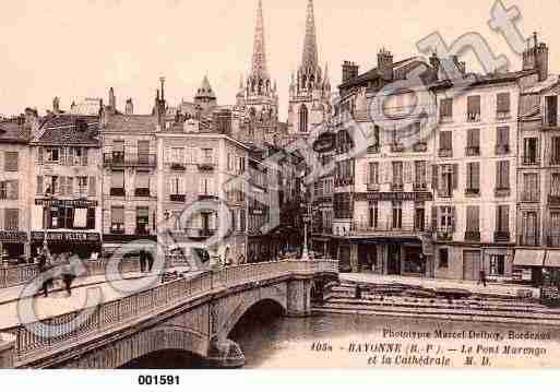 Ville de BAYONNE, carte postale ancienne