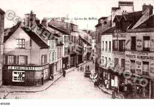 Ville de BEAUMONTSUROISE, carte postale ancienne