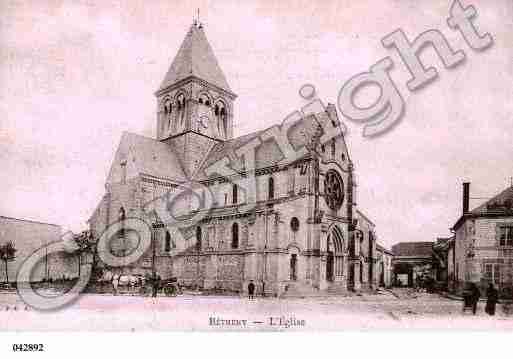 Ville de BETHENY, carte postale ancienne