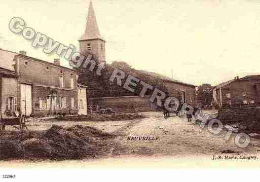 Ville de BEUVEILLE, carte postale ancienne