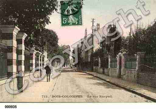 Ville de BOISCOLOMBES, carte postale ancienne