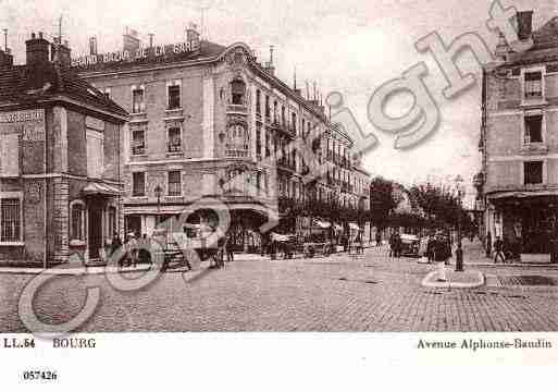 Ville de BOURGENBRESSE, carte postale ancienne