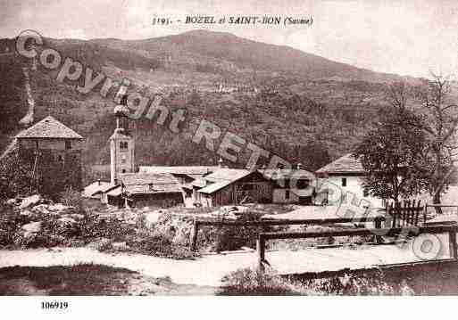 Ville de BOZEL, carte postale ancienne
