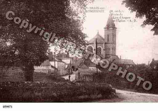 Ville de BRAINSURLONGUENEE, carte postale ancienne