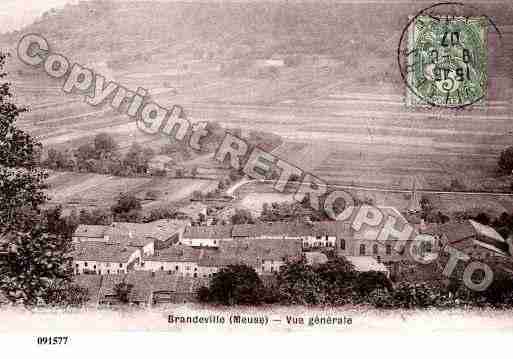 Ville de BRANDEVILLE, carte postale ancienne