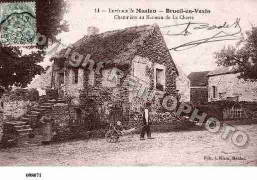 Ville de BRUEILENVEXIN, carte postale ancienne