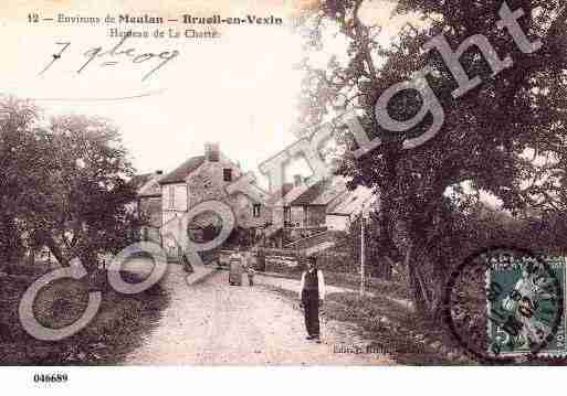 Ville de BRUEILENVEXIN, carte postale ancienne