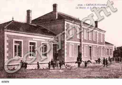 Ville de CAZALIS, carte postale ancienne