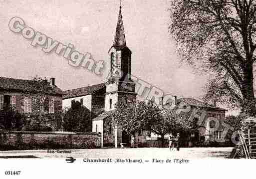 Ville de CHAMBORET, carte postale ancienne