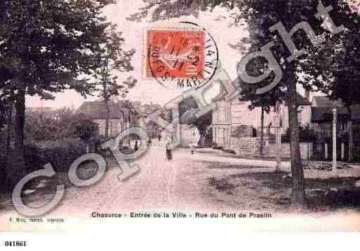 Ville de CHAOURCE, carte postale ancienne