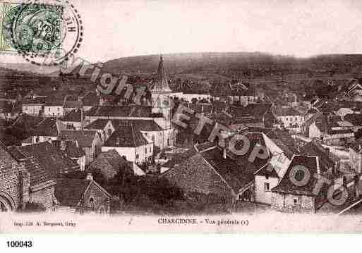 Ville de CHARCENNE, carte postale ancienne