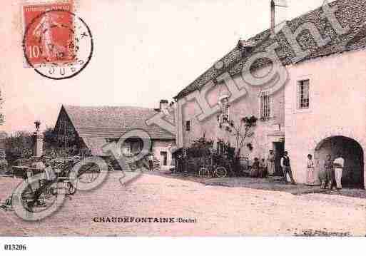 Ville de CHAUDEFONTAINE, carte postale ancienne