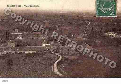 Ville de CHENOVES, carte postale ancienne