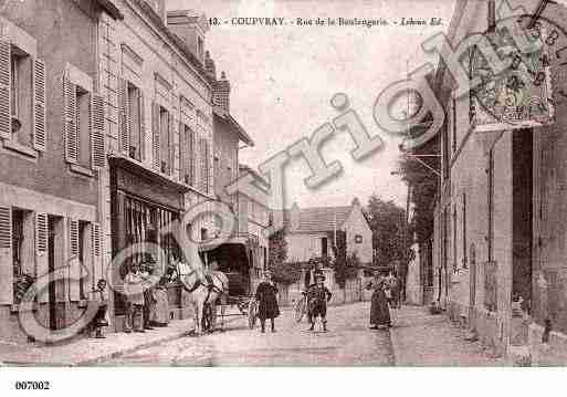 Ville de COUPVRAY, carte postale ancienne