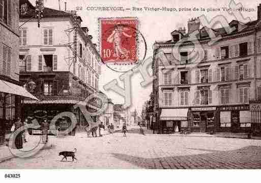 Ville de COURBEVOIE, carte postale ancienne