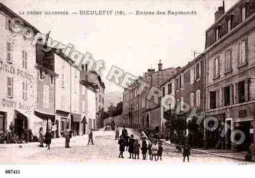 Ville de DIEULEFIT, carte postale ancienne