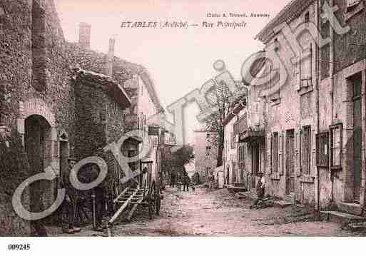Ville de ETABLES, carte postale ancienne