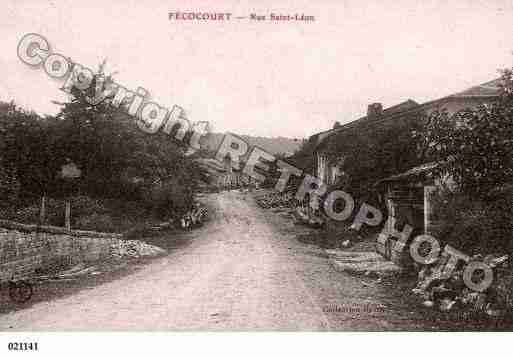 Ville de FECOCOURT, carte postale ancienne