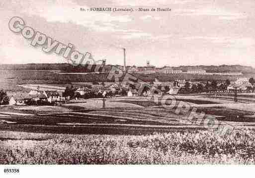 Ville de FORBACH, carte postale ancienne