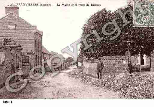 Ville de FRANVILLERS, carte postale ancienne