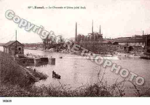 Ville de FUMEL, carte postale ancienne