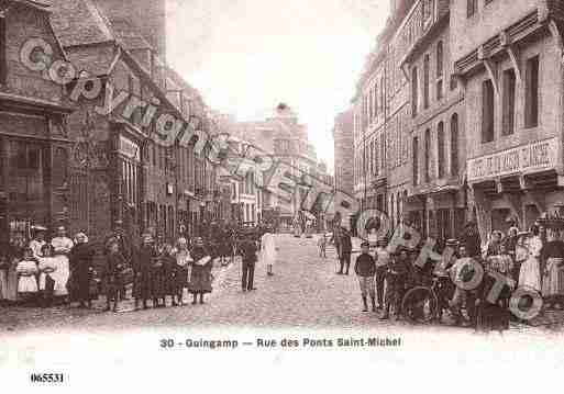 Ville de GUINGAMP, carte postale ancienne