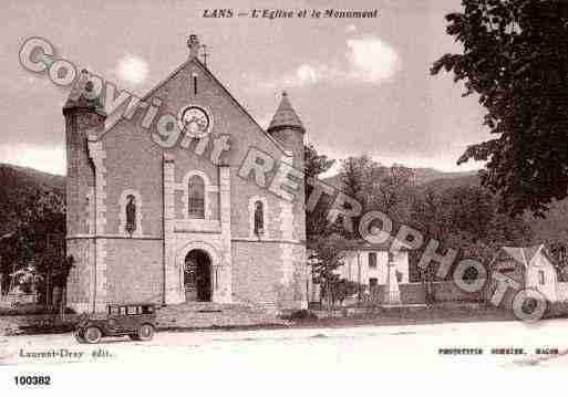 Ville de LANS, carte postale ancienne