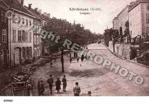 Ville de LORQUIN, carte postale ancienne