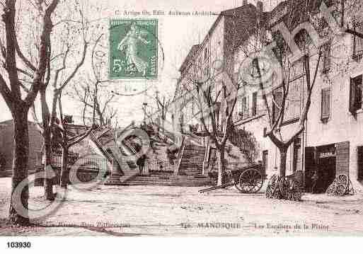 Ville de MANOSQUE, carte postale ancienne