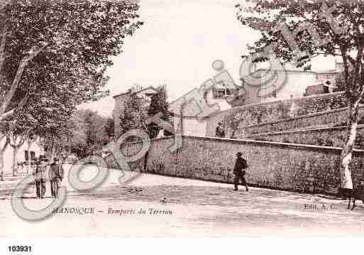 Ville de MANOSQUE, carte postale ancienne