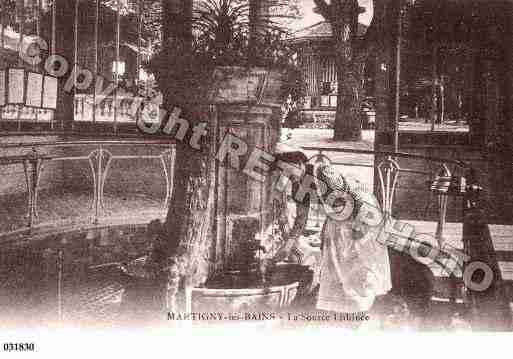 Ville de MARTIGNYLESBAINS, carte postale ancienne