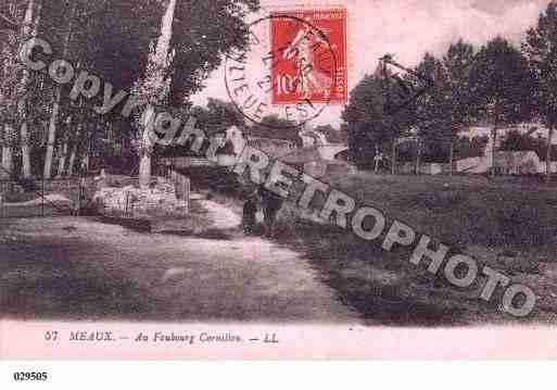 Ville de MEAUX, carte postale ancienne