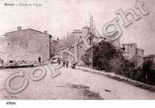 Ville de MIMET, carte postale ancienne