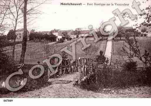 Ville de MONTCHAUVET, carte postale ancienne