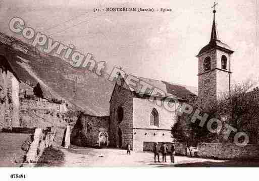 Ville de MONTMELIAN, carte postale ancienne