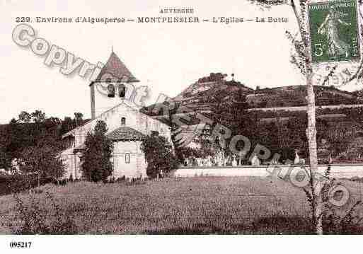 Ville de MONTPENSIER, carte postale ancienne