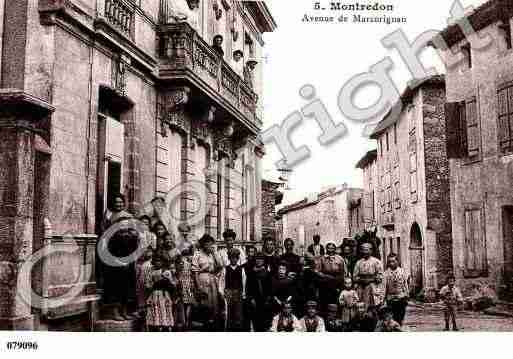 Ville de MONTREDONDESCORBIERES, carte postale ancienne