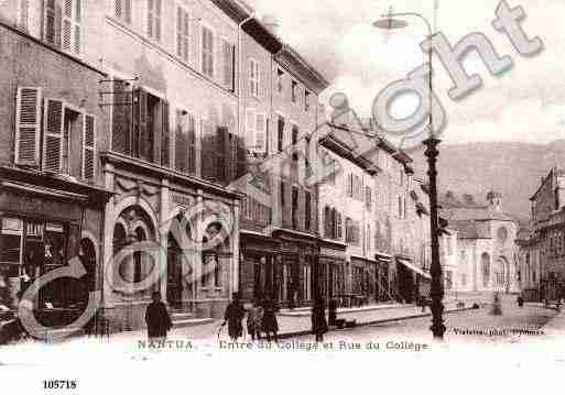 Ville de NANTUA, carte postale ancienne