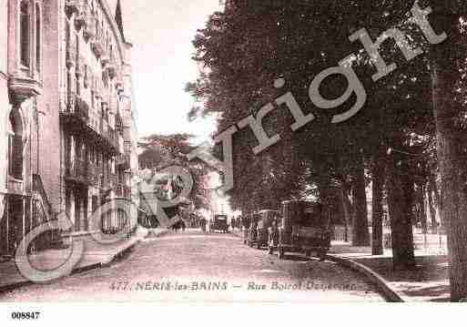 Ville de NERISLESBAINS, carte postale ancienne