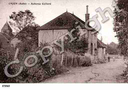 Ville de ONJON, carte postale ancienne