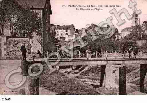 Ville de PLANCOET, carte postale ancienne