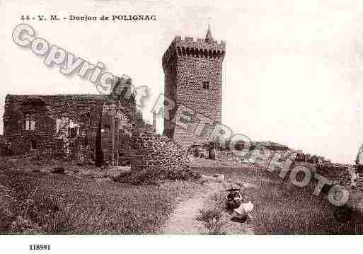 Ville de POLIGNAC, carte postale ancienne