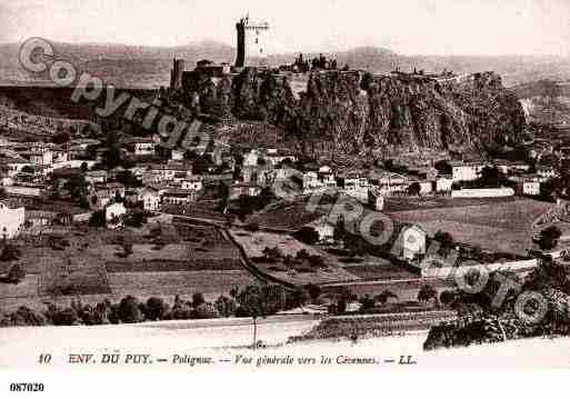 Ville de POLIGNAC, carte postale ancienne